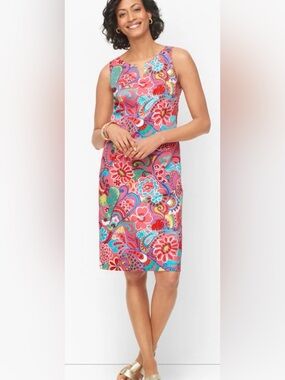 Talbots Vibrant Mod Cotton Shift Dress
Size 10